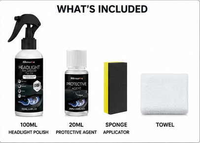 VANTRO™ HEADLIGHT RESTORATION KIT